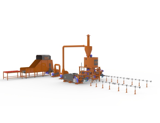 linie brichetare biomasa 1200-1600 kg ora