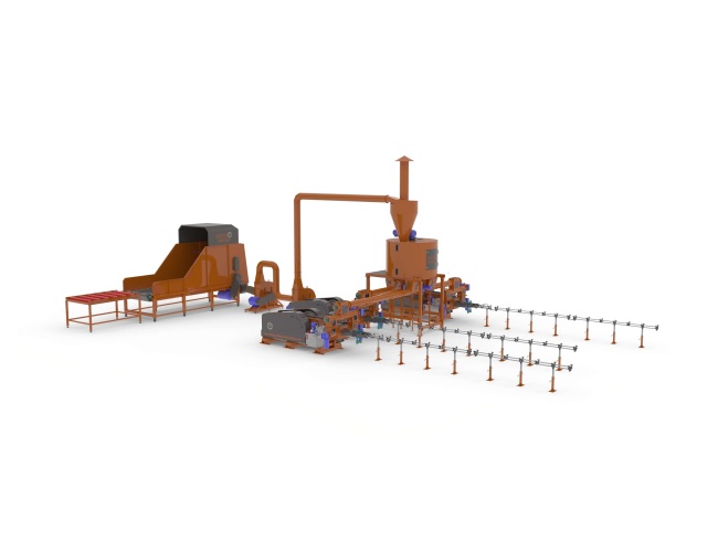 linie brichetare biomasa 1800-2400 kg ora-2