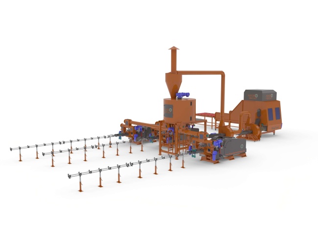 linie brichetare biomasa 1800-2400 kg ora-3
