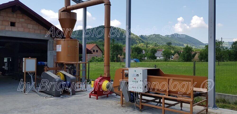 Straw briquetting line equipment