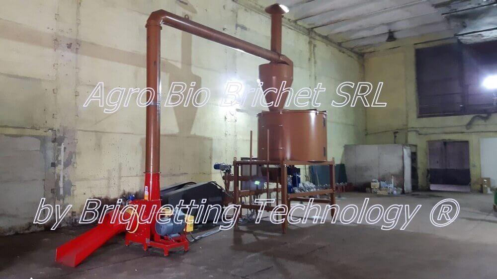 Briquetting line for briquettes in Dolj