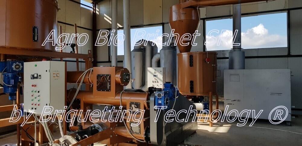 Briquetting line for straw briquettes in Greci, Tulcea