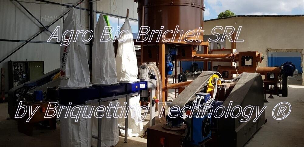 Briquetting line for straw briquettes in Greci, Tulcea