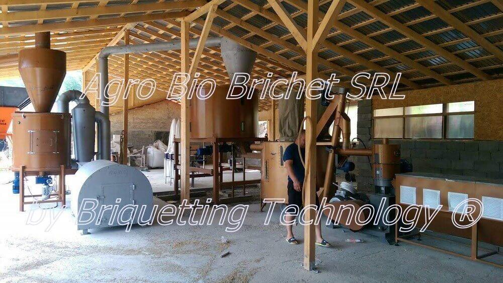 Briquette and pellet production line in Taga