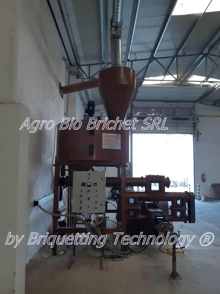 Briquetting line for Olosag Lolium multiflorum briquettes