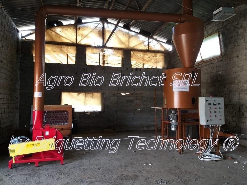 Itesti straw briquetting line in Bacau