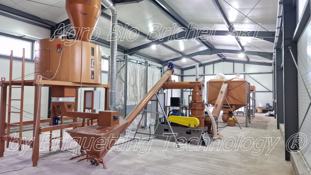 Lucerne and straw granular line