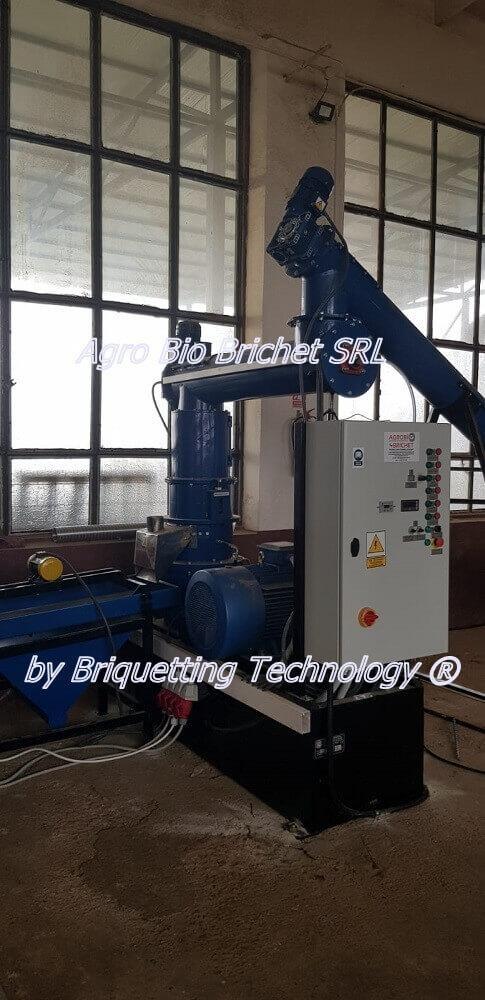 Pelletizing line for sawdust pellets in Gorj Telesti