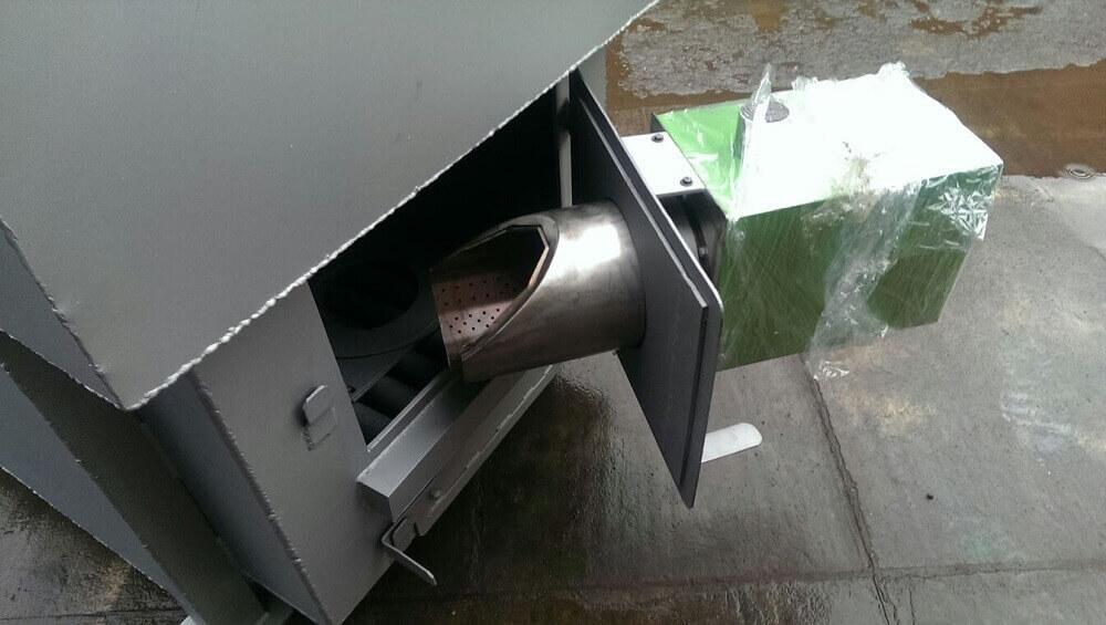 Aerodynamic dryer with automated burner